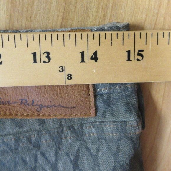 TRUE RELIGION Halle Mojave Lonestar Snakeskin Skinny Jeans Womens Sz 28 USA Seal - Picture 15 of 16